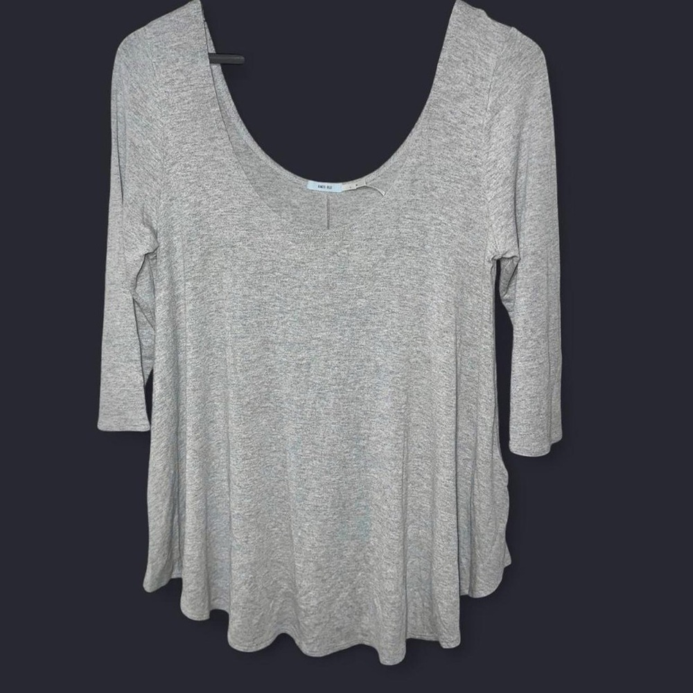 Kimchi Blue UO Grey Gray Shadow Scoopneck Top
